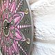 Mandala Wall Clock Grey with Pink. Watch. Clocks for Home (Julia). Online shopping on My Livemaster.  Фото №2