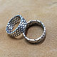 Silver rings with a pattern (Snakeskin). Rings. asgdesign. My Livemaster. Фото №5
