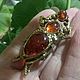 Order Brooch scarab beetle amber love amulet talisman souvenir. BalticAmberJewelryRu Tatyana. Livemaster. . Brooches Фото №3