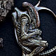 Order Колье "Alien" скульптура, миниатюра, персонаж фильма. House Of The Moon Dew. Livemaster. . Necklace Фото №3
