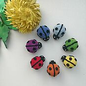 Куклы и игрушки handmade. Livemaster - original item Set of Rainbow Ladybugs Finger Toy Elastic Band Toy. Handmade.