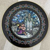 Винтаж: Овальная тарелка с позолотой Winterling, Германия