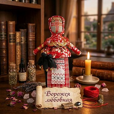 Куклы и игрушки ручной работы. Ярмарка Мастеров - ручная работа Ворожея любовная кукла-мотанка обережная. Handmade.