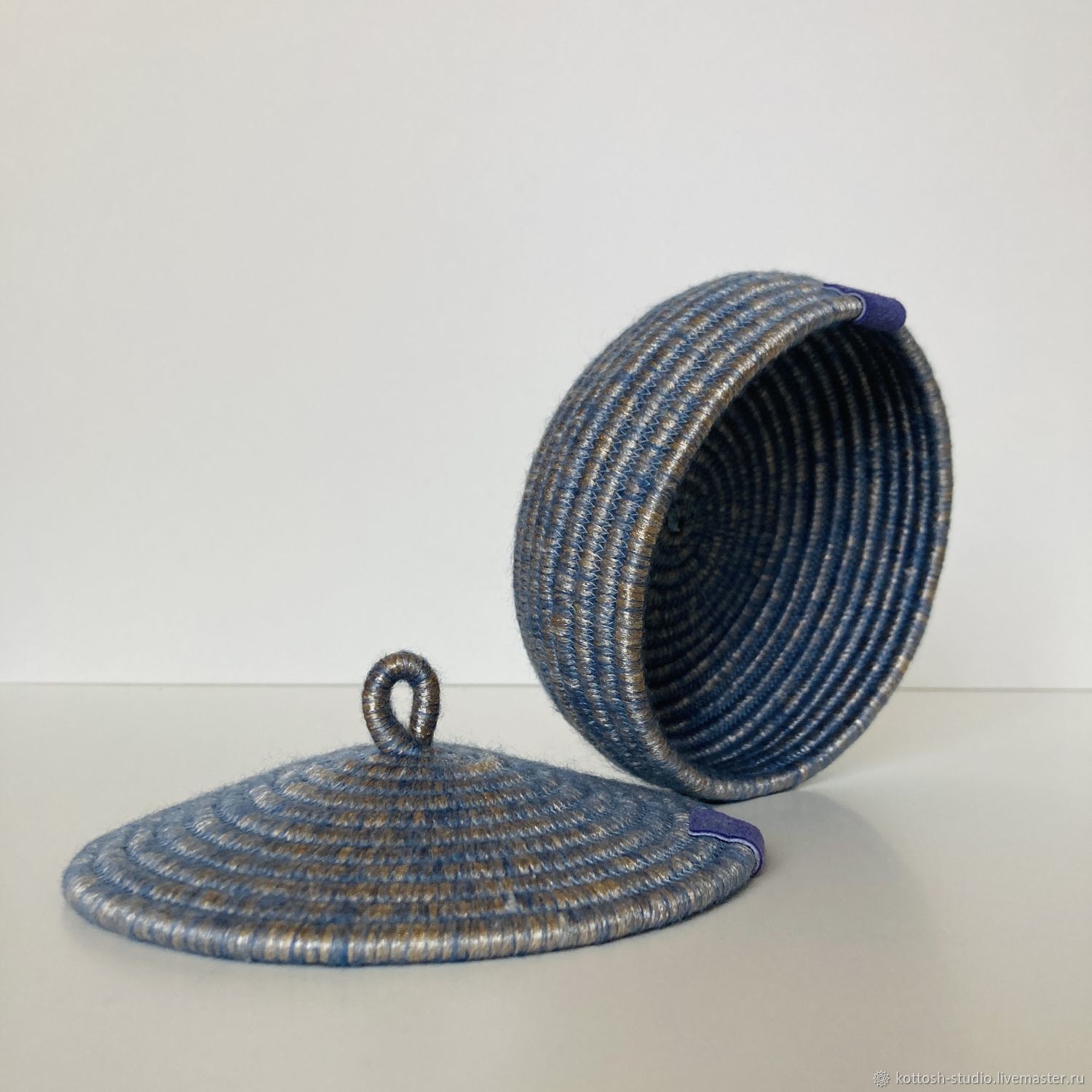 Мини корзина для хранени с крышкой 14.5 см х 9 см купить в интернет ...