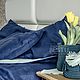 Постельное бельё льняное "Джинс" (умягченный 100%лен), Комплекты постельного белья, Тольятти,  Фото №1
