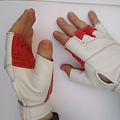 Аксессуары handmade. Livemaster - original item Gloves leather fingerless. Handmade.
