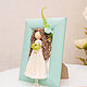 Copy of Macrame doll in photo frame. Interior elements. Textile Shop Natalya. Online shopping on My Livemaster.  Фото №2