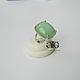 silver ring with peruvian opal luxury 28.70 carat!
