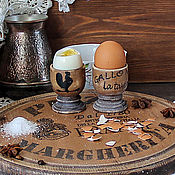 Для дома и интерьера handmade. Livemaster - original item A set of coasters of parotic egg " Tavern Black cock". Handmade.