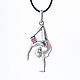 New pendant in the form of a graceful gymnast! A great Gift for a little athlete or a lover of rhythmic gymnastics!
