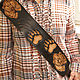 Leather guitar strap 'Bears'. Strap for guitar. schwanzchen. My Livemaster. Фото №6