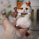 Котенок экзот. Игрушка из шерсти, Войлочная игрушка, Правдинск,  Фото №1