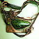 Necklace 'Wild ivy', copper, coil. Necklace. IVA rainbow art. My Livemaster. Фото №4