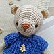 Bear crocheted in a blue blouse. Stuffed Toys. LiliyaSkarluhina*LiliS_studio*. Online shopping on My Livemaster.  Фото №2
