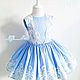 Заказать Платье "Lorraine" небесно - голубое. Little___dress. Ярмарка Мастеров. . Платье Фото №3