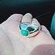 Men's ring (ring) with natural chrysoprase in 925 silver, Ring, Sergiev Posad,  Фото №1