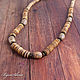 Order Beads with South American walnut 'Atacama'. BijouSiberia. Livemaster. . Necklace Фото №3