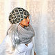 Stylish winter hat double women's ' Elina'. Caps. Natalie Wool -Art. Online shopping on My Livemaster.  Фото №2