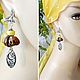 Amber. Earrings 'Peach' amber Melchior peach. Earrings. Frollena II. Natural Baltic amber. My Livemaster. Фото №4