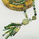 Beads with a Forest pendant 52 cm. Beads2. Selberiya shop. My Livemaster. Фото №6