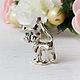 Silver pendant 'Funny cat'. Pendants. Zoloto Master. Online shopping on My Livemaster.  Фото №2