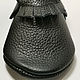 Black baby moccasins ,Ebooba, Baby shoes 100% leather. Footwear for childrens. ebooba. Online shopping on My Livemaster.  Фото №2