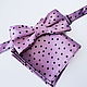 Bow tie 'Pink lilac', Ties, St. Petersburg,  Фото №1