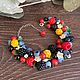 Bracelet with berries and flowers from polymer clay, Bead bracelet, Abakan,  Фото №1