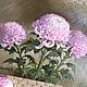  Oil painting ' Delicate chrysanthemums». Pictures. Fine Art for Joy. Online shopping on My Livemaster.  Фото №2