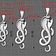  Cobra snake. Подвеска. Delor (Aleksandr5). Ярмарка Мастеров.  Фото №4