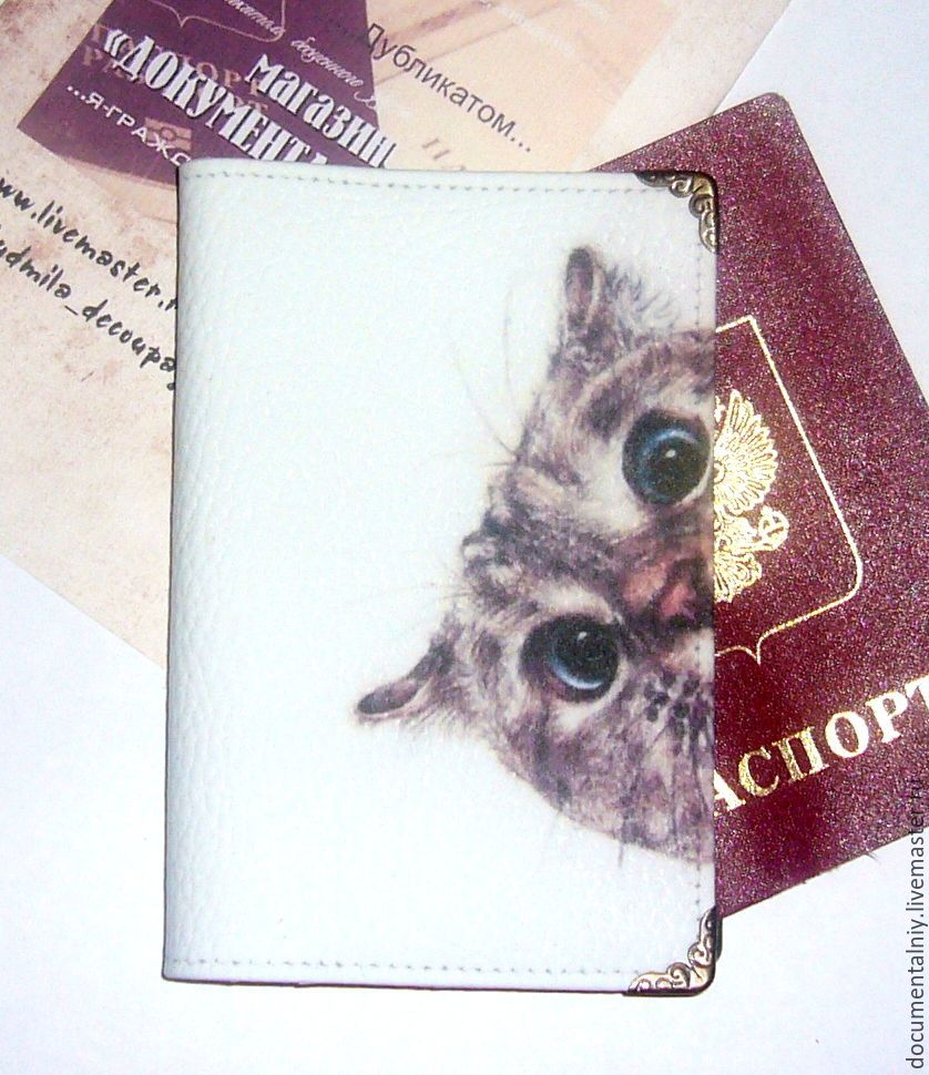 Cover (leather), series 'CATS', Cover, Obninsk,  Фото №1