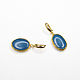 Order Blue earrings with agate 'Dance over the lake 'buy agate earrings. Irina Moro. Livemaster. . Earrings Фото №3