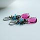 Earrings with Apatite, spinel and quartz. Earrings. Solanda. My Livemaster. Фото №4