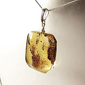 Украшения handmade. Livemaster - original item The enclosure!!! Large pendant made of natural Baltic amber(418). Handmade.