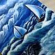 Картина выполнена акрилом на холсте 50х60 см.Изображает балтийское море во время шторма