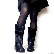 Обувь ручной работы handmade. Livemaster - original item TEXANO - Italian Cossack boots made of trimmed pony fur-Autumn-Winter. Handmade.