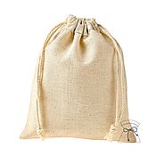 8h10sm10sht. Bag made of linen with cotton lace