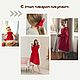 Red linen dress for Molly girl. Childrens Dress. molinialife. My Livemaster. Фото №6