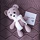 Order Teddy bear /19cm/, cotton. Natalya_Sholokhova. Livemaster. . Amigurumi dolls and toys Фото №3