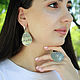 Earrings and ring with patterns made of 925 sterling silver HH0011, Jewelry Sets, Yerevan,  Фото №1