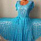 Openwork dress 'Summer Yoke-2' handmade. Dresses. hand knitting from Galina Akhmedova. Online shopping on My Livemaster.  Фото №2