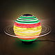 Светильник - Сатурн 30 см (светильник планета, ночник). Ночники. Lampa la Luna byJulia. Ярмарка Мастеров.  Фото №4