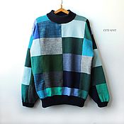 Мужская одежда handmade. Livemaster - original item Men`s sweaters: men`s Square Peru sweater. Handmade.
