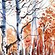 Painting autumn 'November day'. Pictures. Senchilova Evgenia. My Livemaster. Фото №6