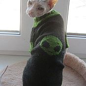 Зоотовары handmade. Livemaster - original item Sweaters with drawings for animals. Handmade.