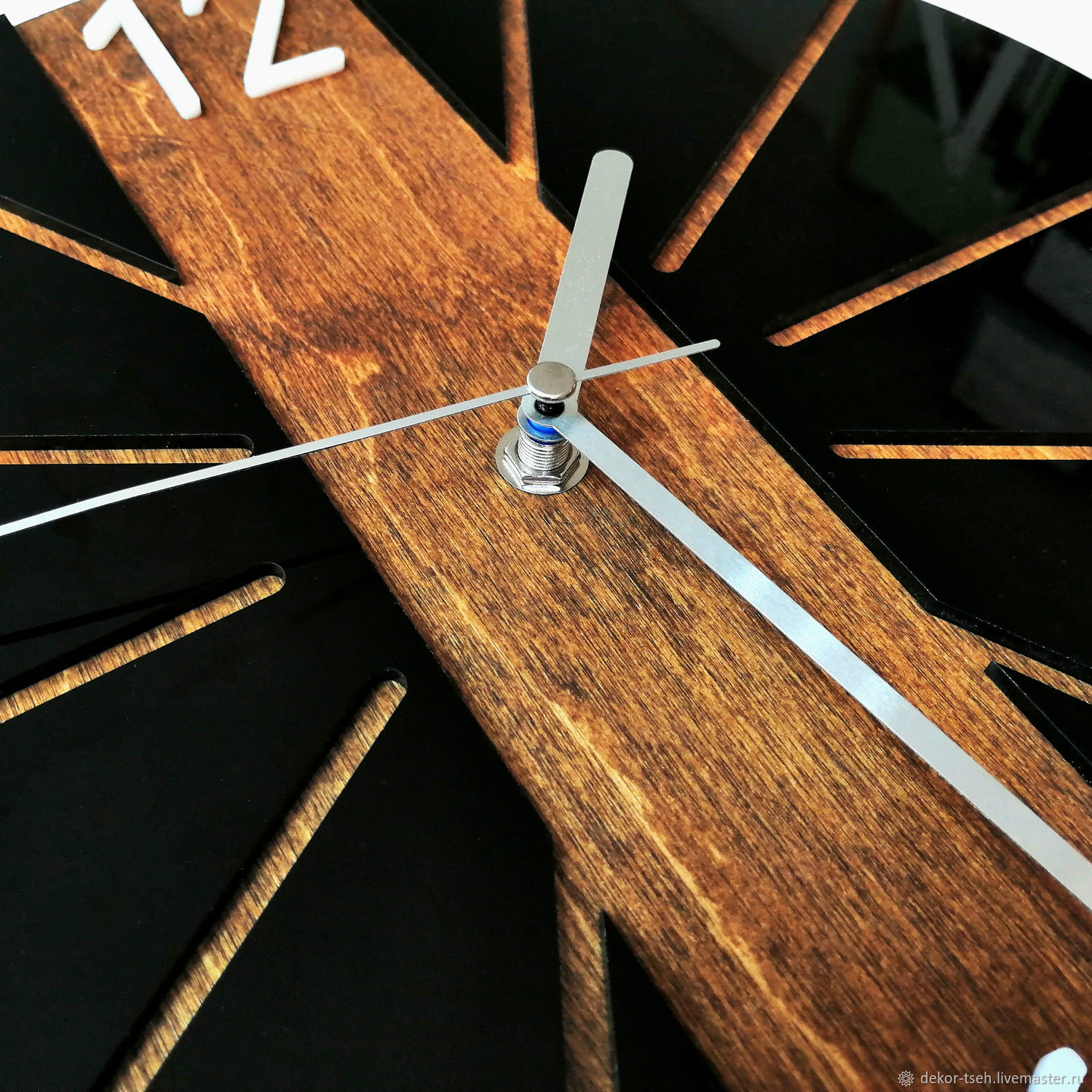 Круглые настенные часы в стиле эко – купить онлайн на Ярмарке Мастеров ...