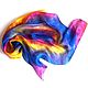 Batik Shawl female GAZ-Violet jacquard silk, Shawls1, Ramenskoye,  Фото №1