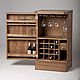 Wine rack bar stand wine storage and glasses. Cabinets. WoodBro. Online shopping on My Livemaster.  Фото №2