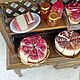 1 12 scale miniature - cherry cheesecake for dollhouse miniature. Doll food. MiniDom (Irina). My Livemaster. Фото №5