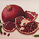 'Favorite fruit,' pomegranates, oil painting, still life, Pictures, Novosibirsk,  Фото №1